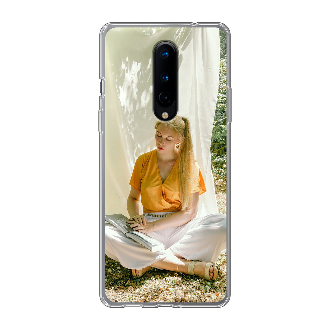 OnePlus 8 / OnePlus 8 5G Soft case (back printed, transparent)