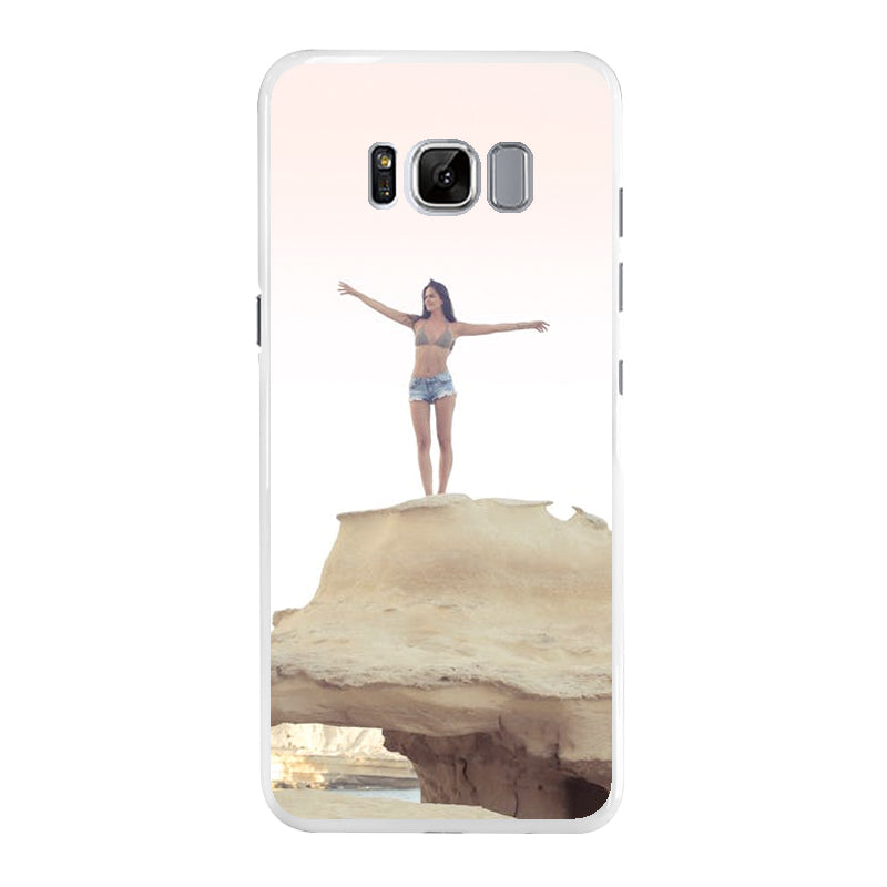 Samsung Galaxy S8 Hard case (back printed, white)