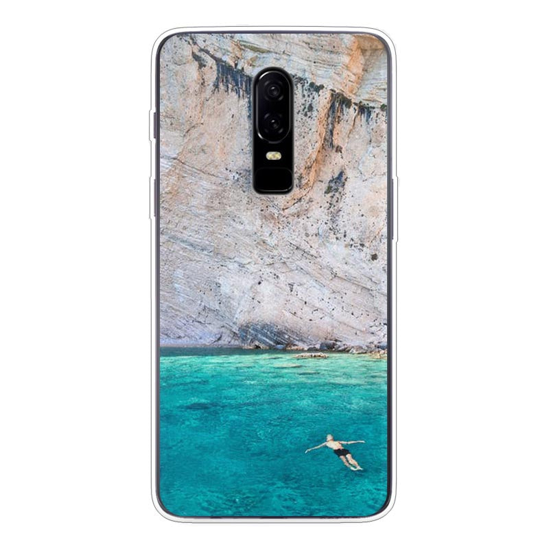 OnePlus 6 Soft case (back printed, transparent)