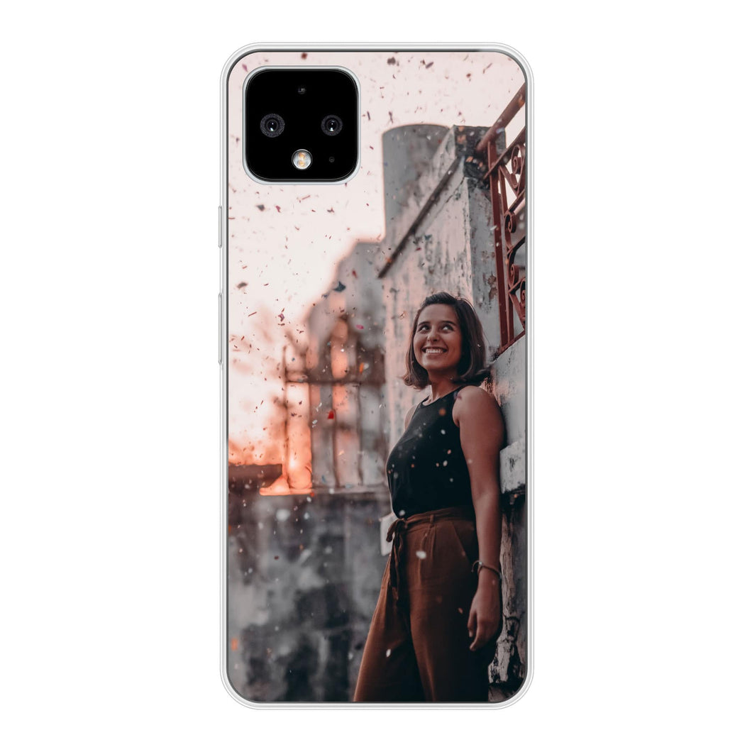 Google Pixel 4 Soft case (back printed, transparent)