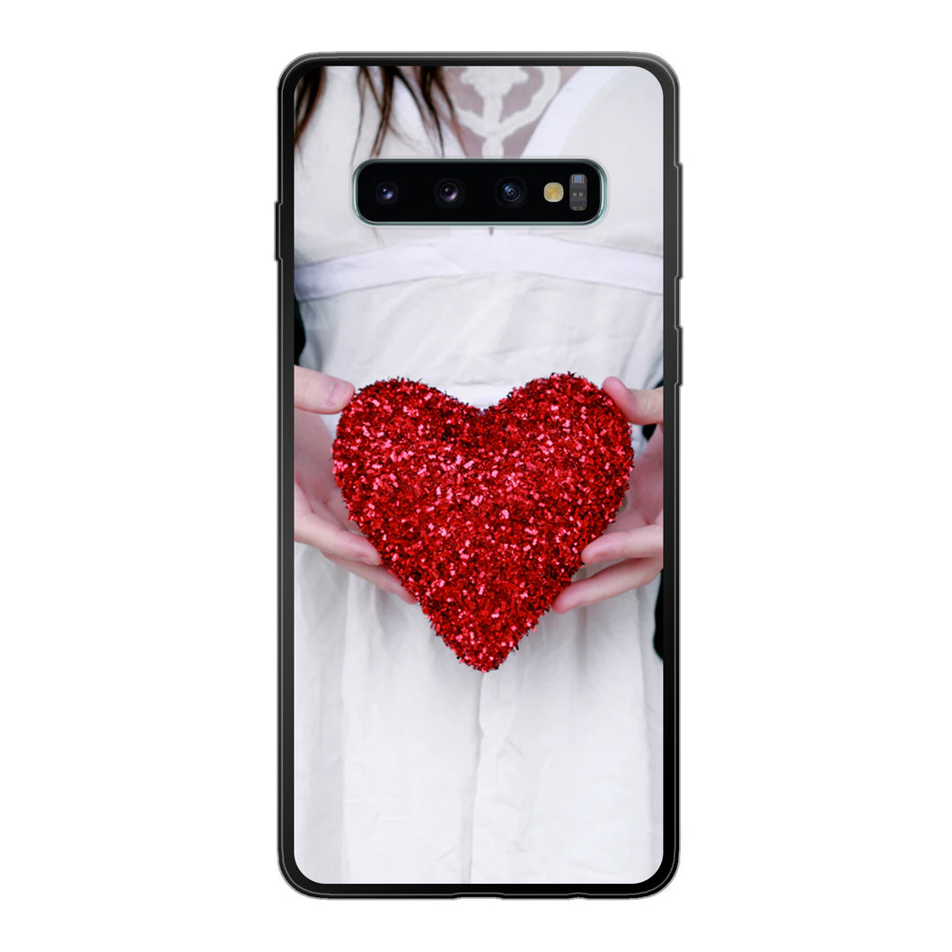 Samsung Galaxy S10 Soft case (back printed, black)