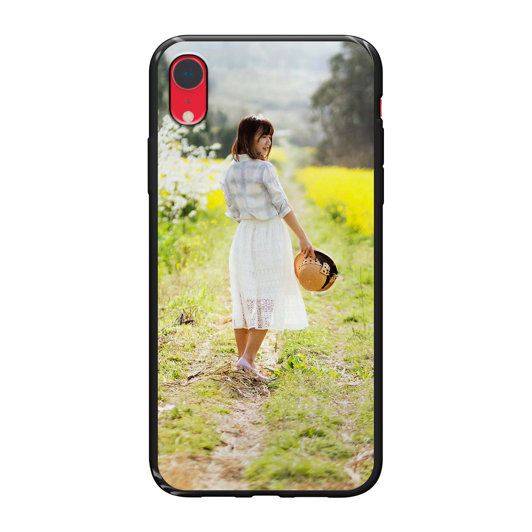 Apple iPhone Xr Soft case (back printed, black)