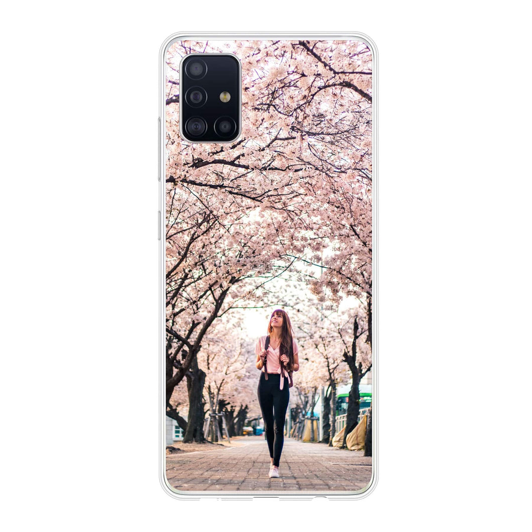 Samsung Galaxy A51 Soft case (back printed, transparent)