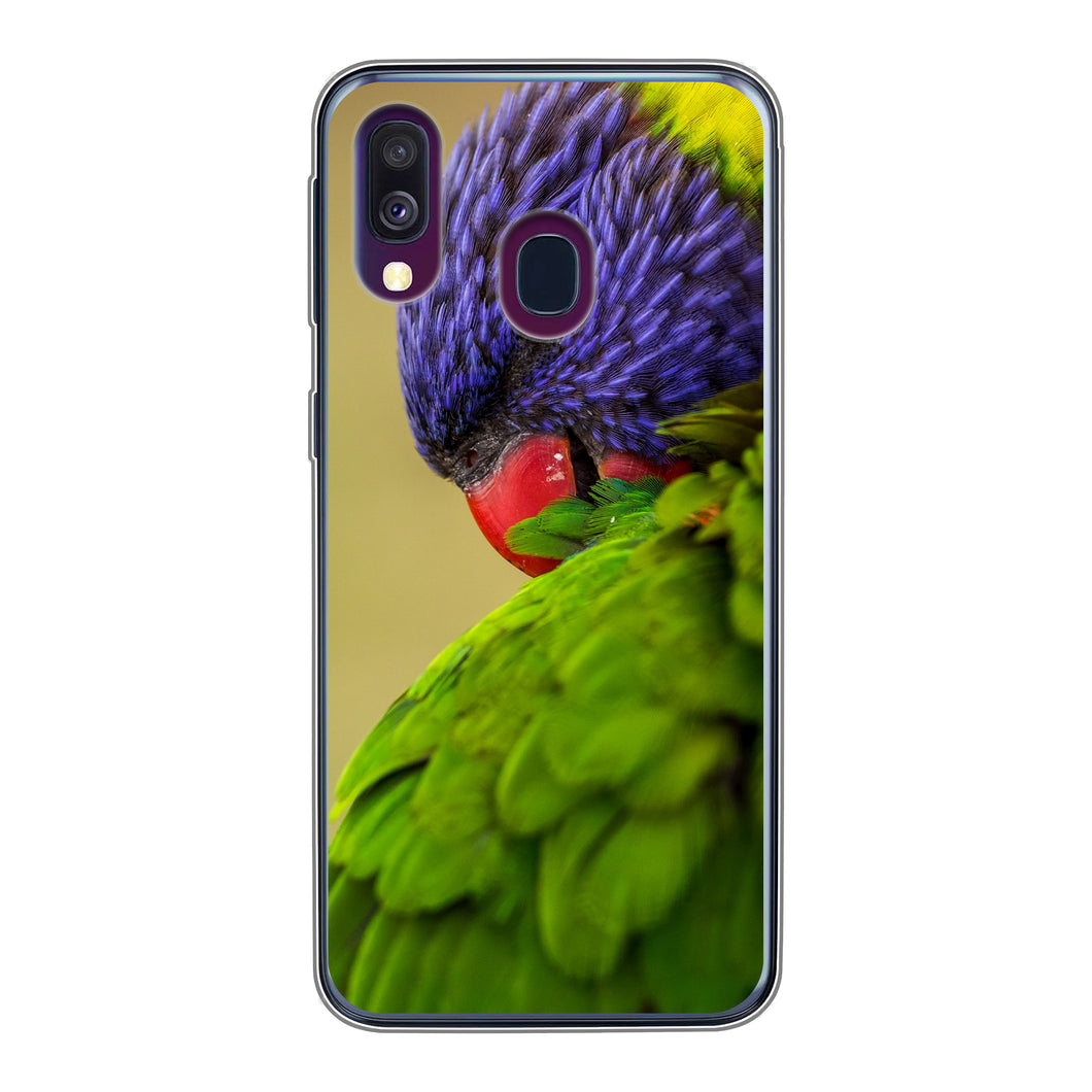 Samsung Galaxy A40 Soft Case (back printed, transparent)