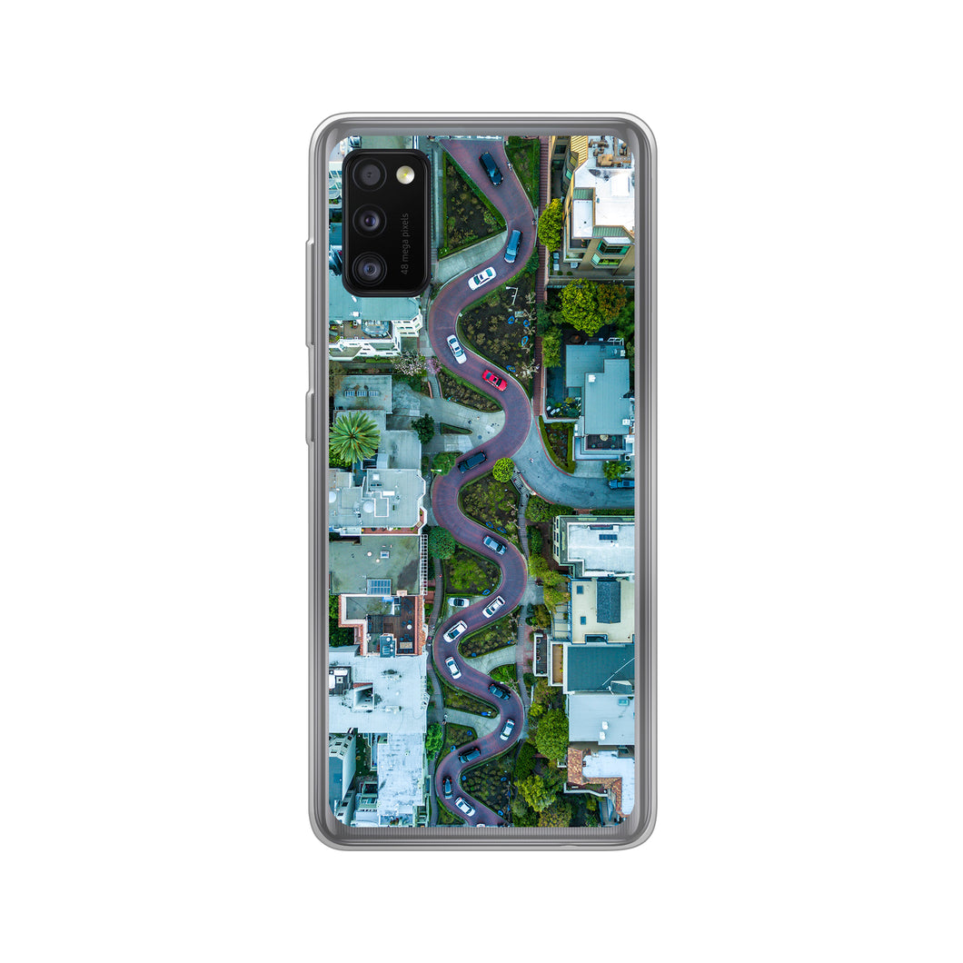 Samsung Galaxy A41 Soft case (back printed, transparent)