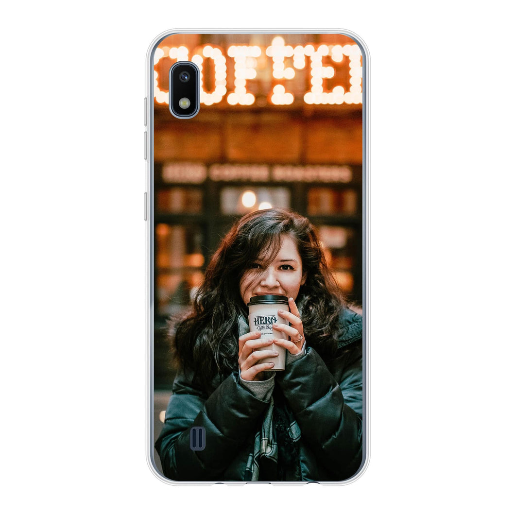 Samsung Galaxy A10 Soft case (back printed, transparent)