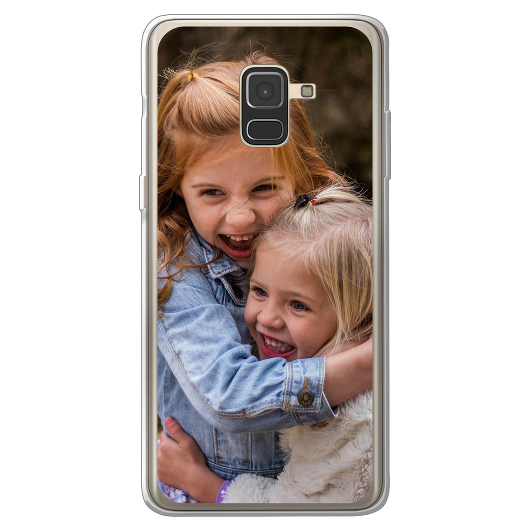 Samsung Galaxy A8 (2018) soft case (back printed, transparent)