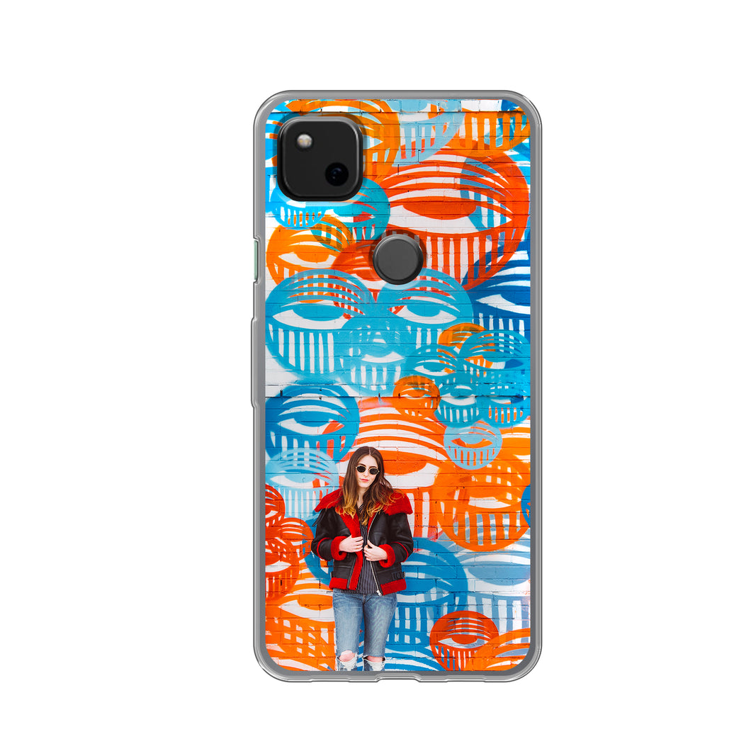 Google Pixel 4a Soft case (back printed, transparent)