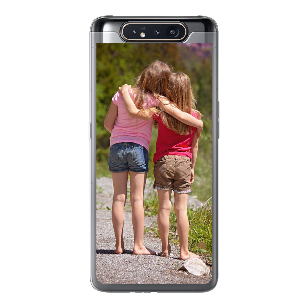 Samsung Galaxy A80 Soft case (back printed, transparent)