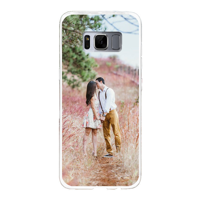 Samsung Galaxy S8 Soft case (back printed, white)