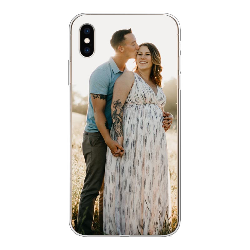 Apple iPhone Xs Max Soft case (back printed, transparent)