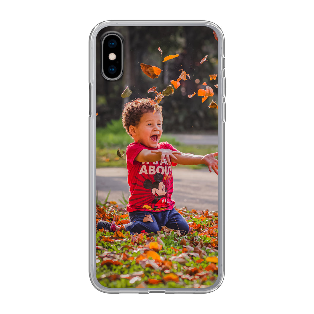 Apple iPhone X / Xs Soft case (back printed, transparent)